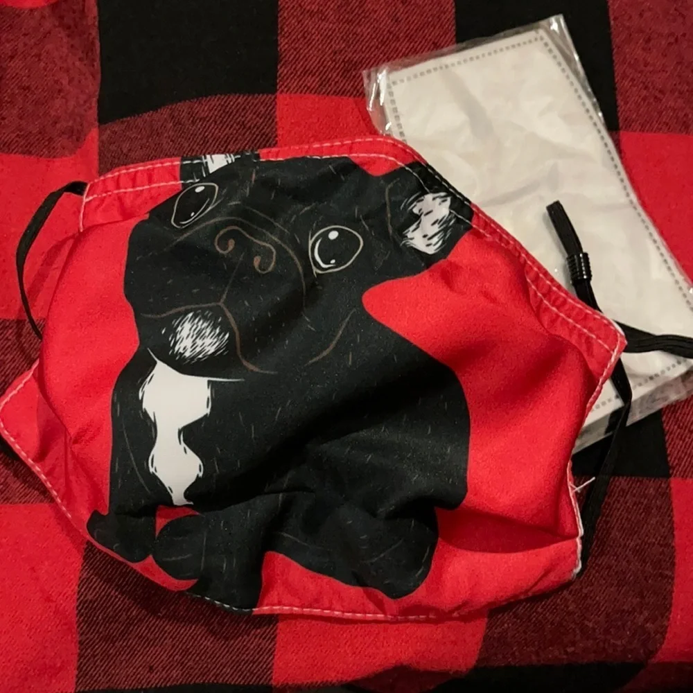 New French bulldog face mask